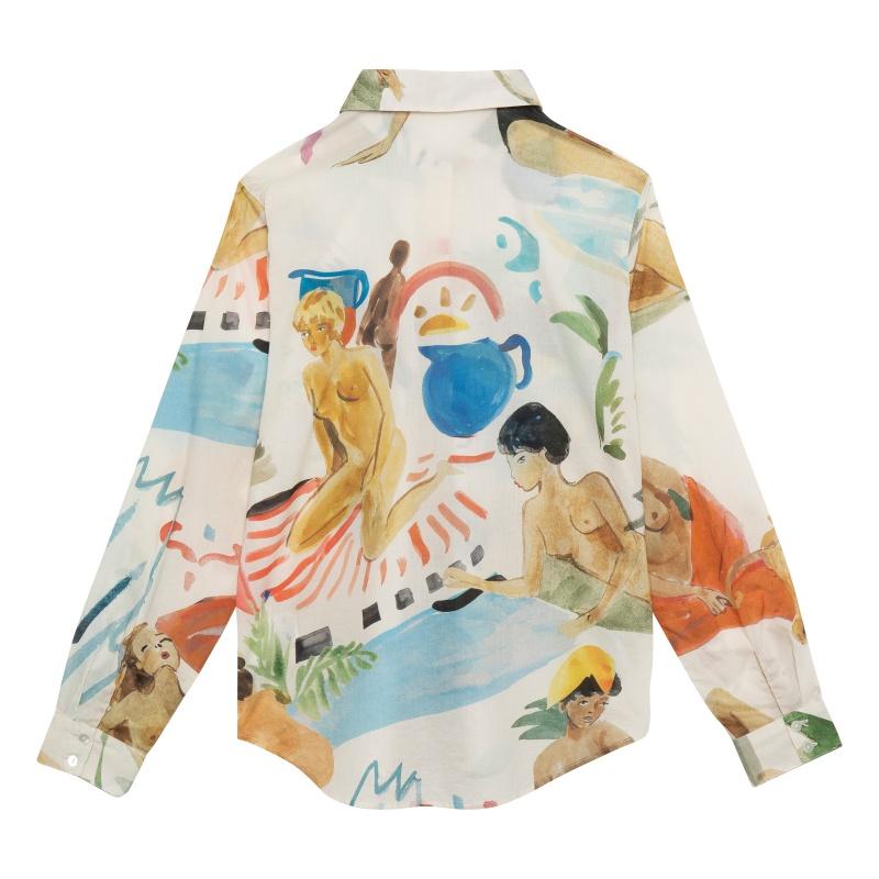 G.kero Chemise En Coton Le Bain Et Elle