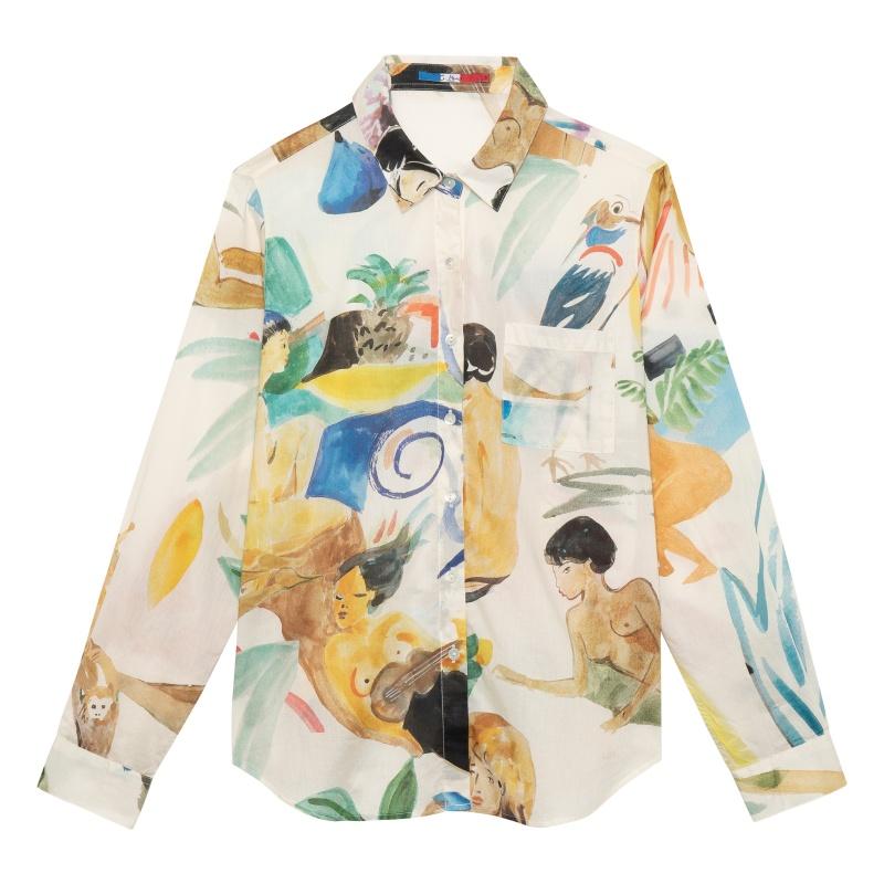 g.kero Chemise en coton Le Bain et Elle
