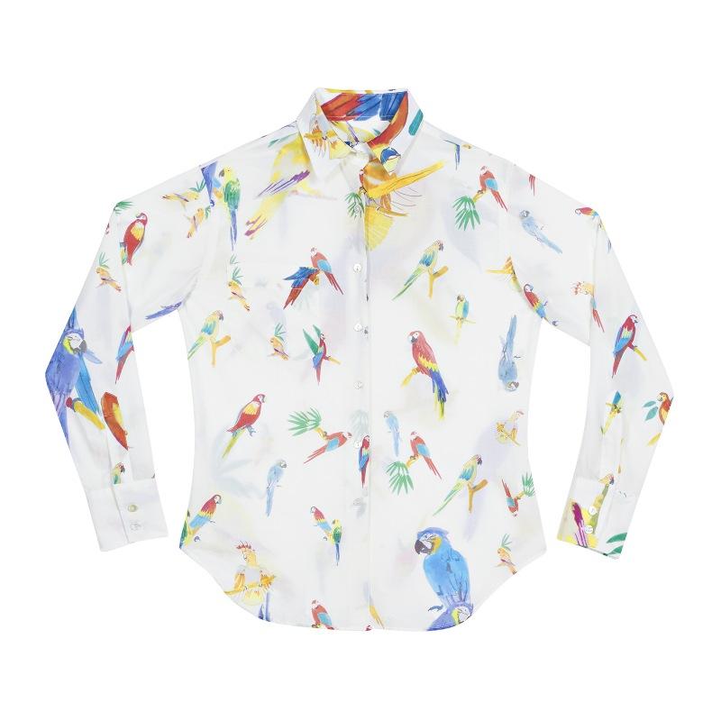 G.kero CHEMISE EN COTON Les Perroquets