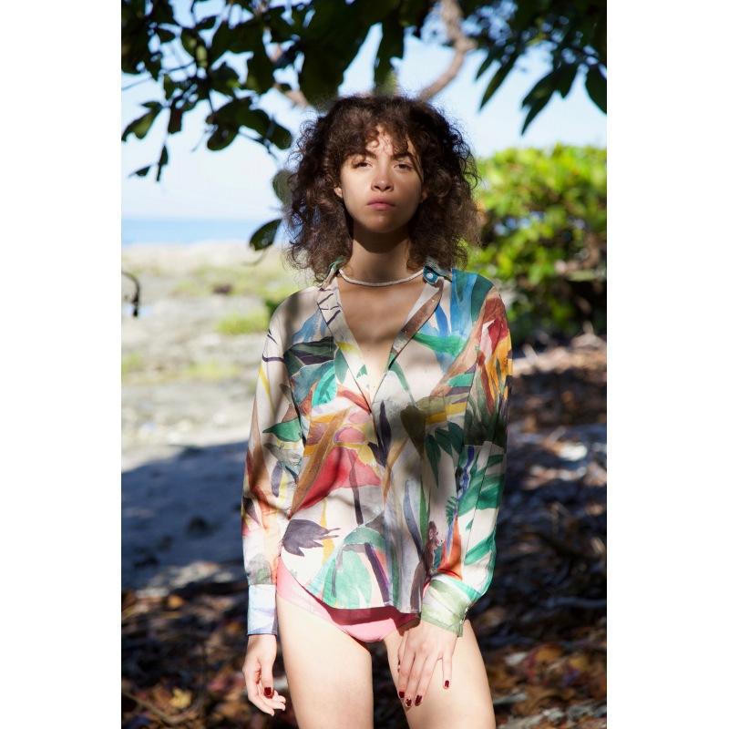 g.kero CHEMISE EN COTON Monkey Trees