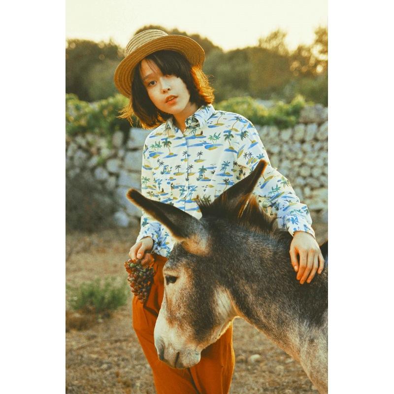 g.kero CHEMISE EN COTON Palm Island