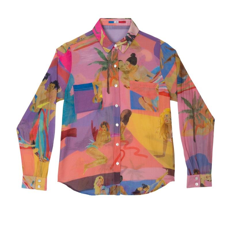 G.kero CHEMISE EN COTON SOIE Funky Love