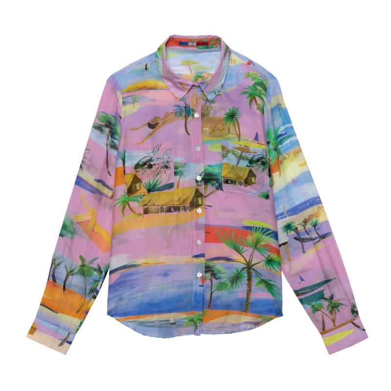 g.kero CHEMISE EN COTON SOIE La Pointe Disco