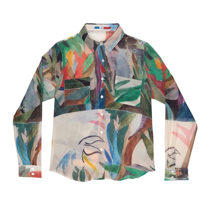 g.kero CHEMISE EN COTON SOIE Monkey Trees