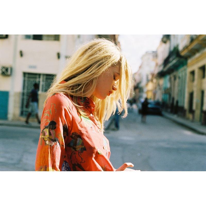 g.kero CHEMISE EN COTON SOIE Yukuleles Red