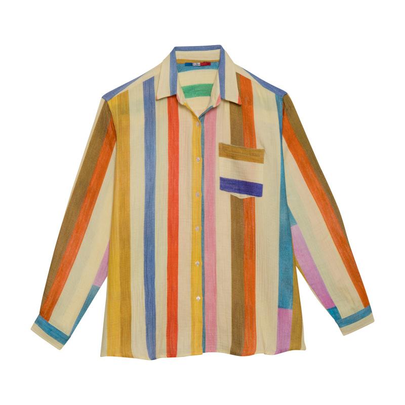 G.kero CHEMISE EN GAZE DE COTON PAZ