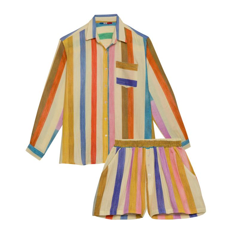 G.kero CHEMISE EN GAZE DE COTON PAZ