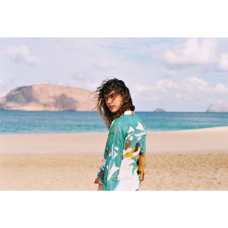 G.kero Chemise En Lin Beach Girl