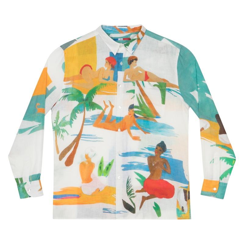 g.kero CHEMISE EN LIN BEACH GIRL