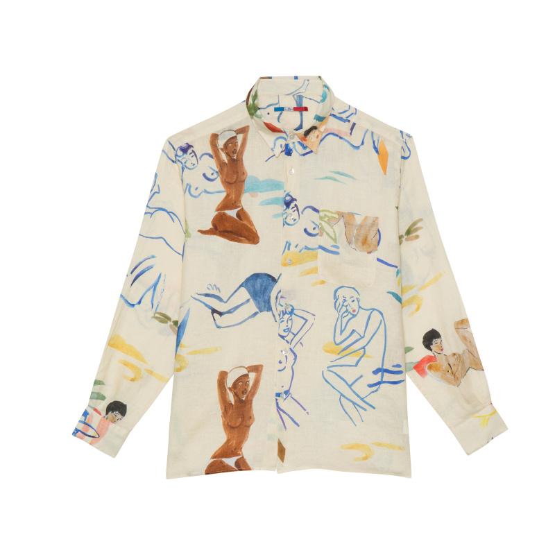 g.kero CHEMISE EN LIN CRUSH MODELS