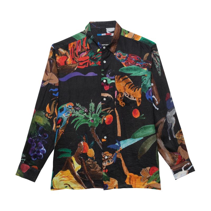 g.kero CHEMISE EN LIN FEMMES LUXE NOIR