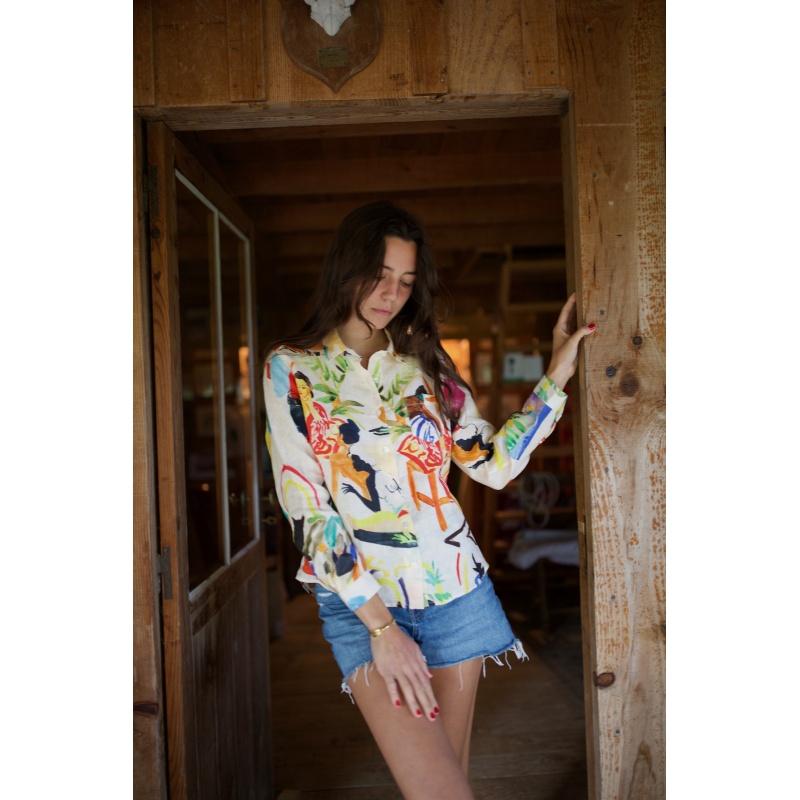 G.kero CHEMISE EN LIN Hammam