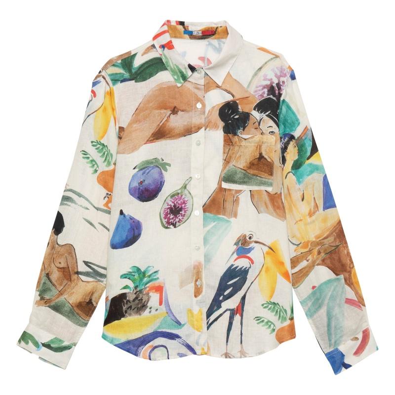 g.kero Chemise en lin Le bain et elle