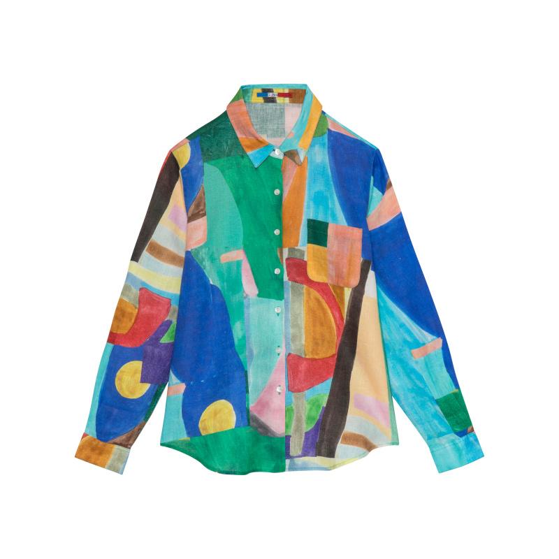 G.kero CHEMISE EN LIN METISSE