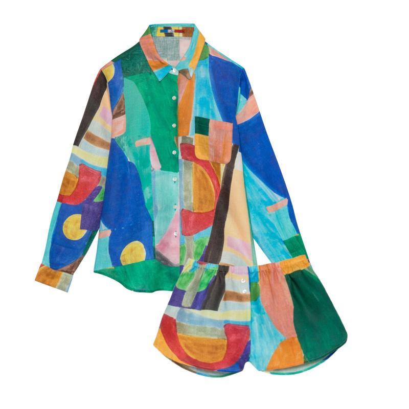 G.kero CHEMISE EN LIN METISSE