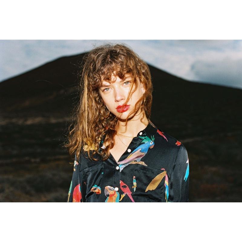 g.kero CHEMISE EN SOIE Black Jungle