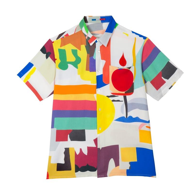 G.kero CHEMISE HAWAÏENNE ABSTRACT