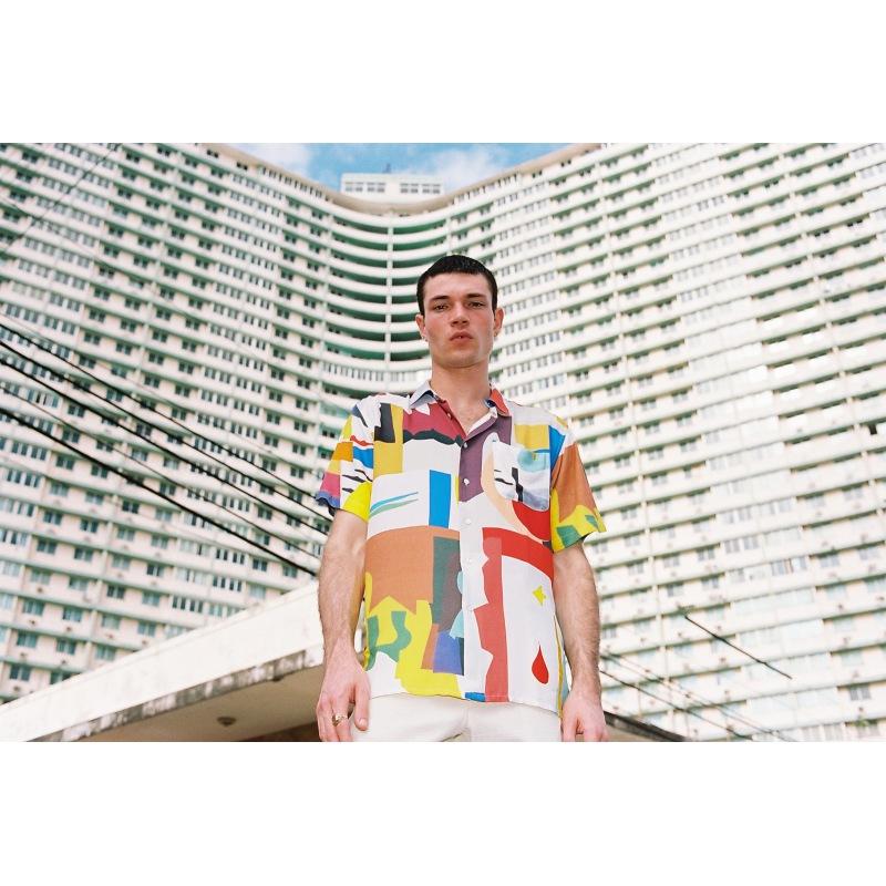 g.kero CHEMISE HAWAÏENNE ABSTRACT