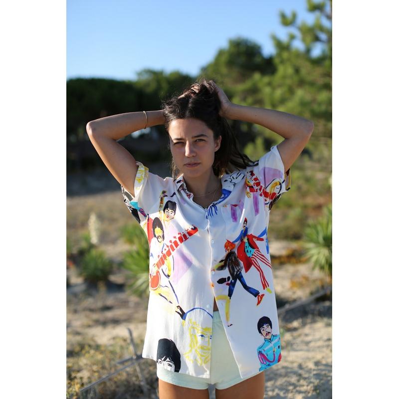 g.kero CHEMISE HAWAÏENNE BEATLES