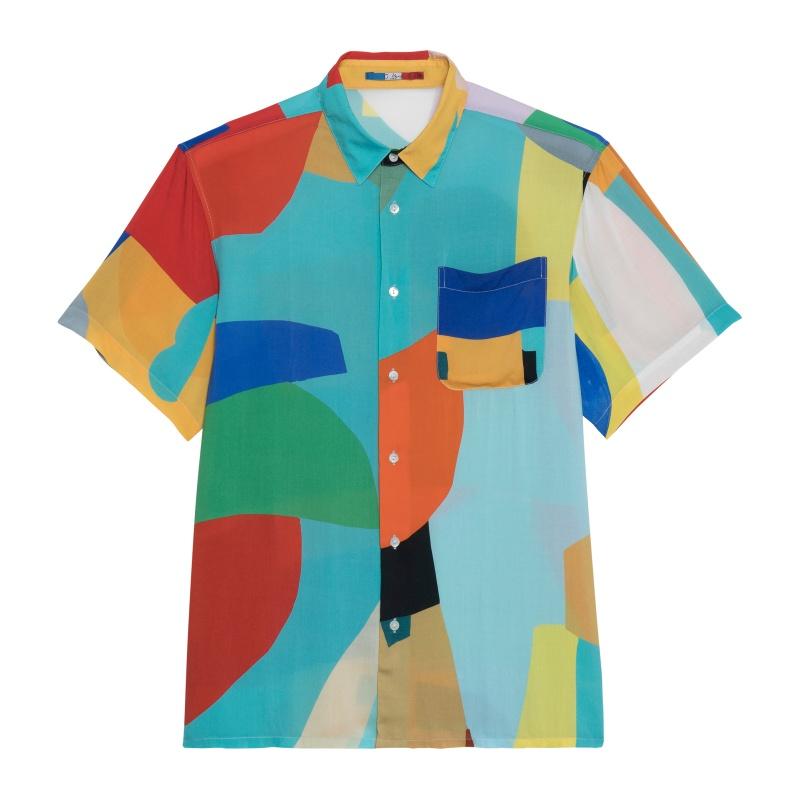 G.kero CHEMISE HAWAÏENNE CHESS PLAYER JADE