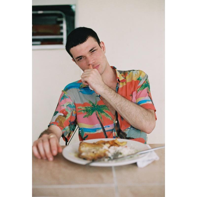 g.kero CHEMISE HAWAÏENNE PALM BEACH RED