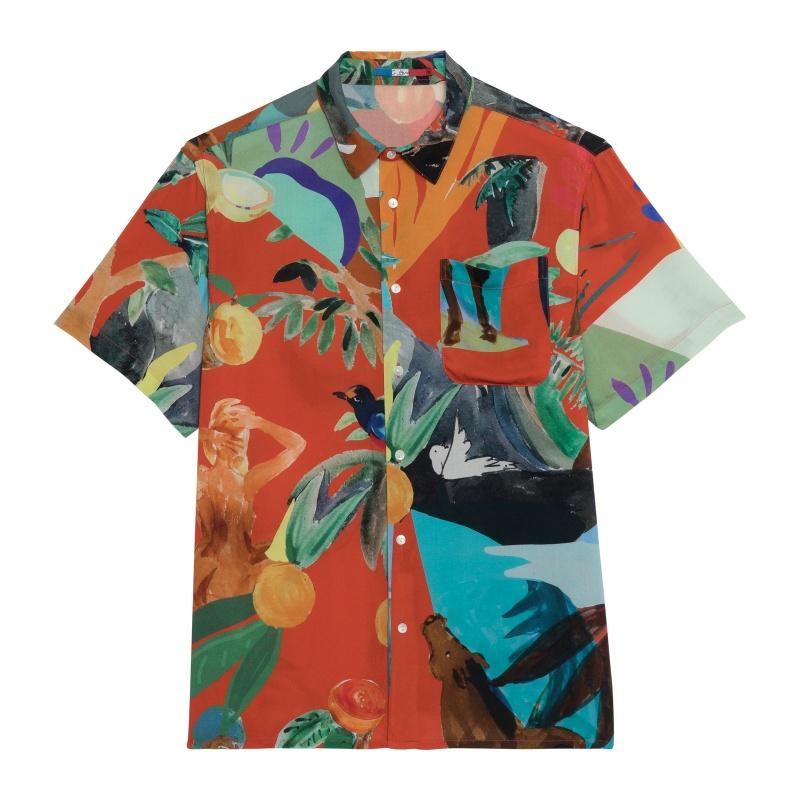 G.kero CHEMISE HAWAÏENNE ROJO