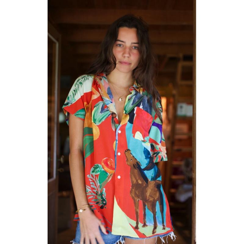 g.kero CHEMISE HAWAÏENNE ROJO