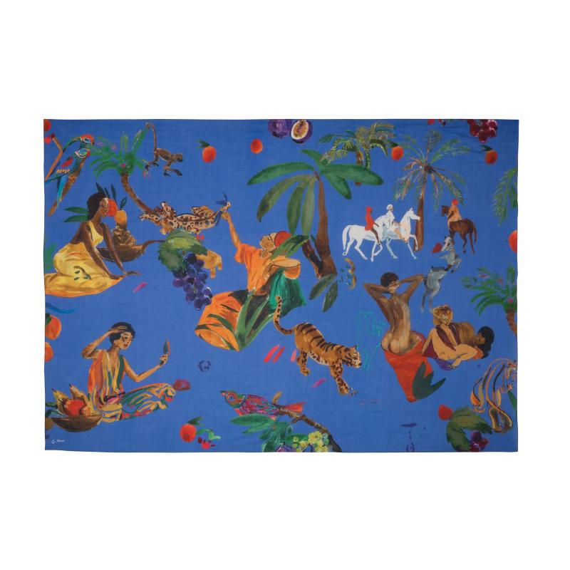G.kero FEMMES LUXE BLUE PAREO