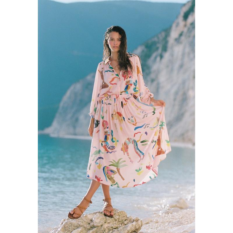 g.kero JUPE ABRA ROSSA