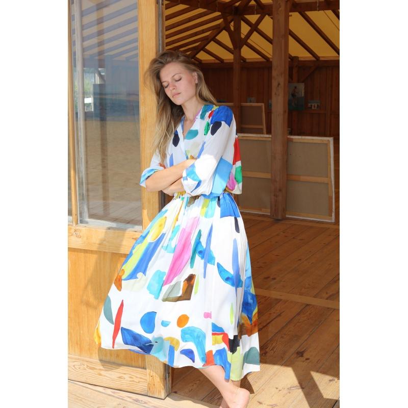 g.kero Jupe Bleu Jaune Rose