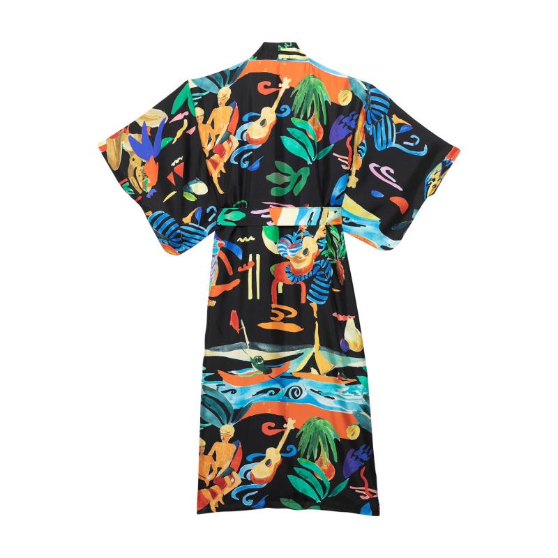 G.kero KIMONO BATEAUX NOIR