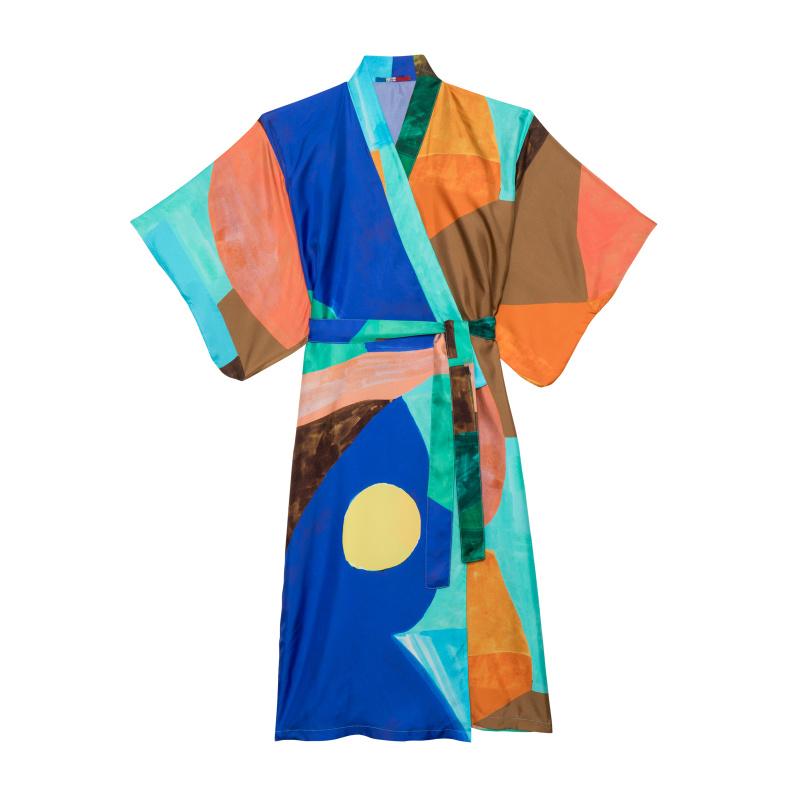 G.kero KIMONO ROSE BLEU VERT