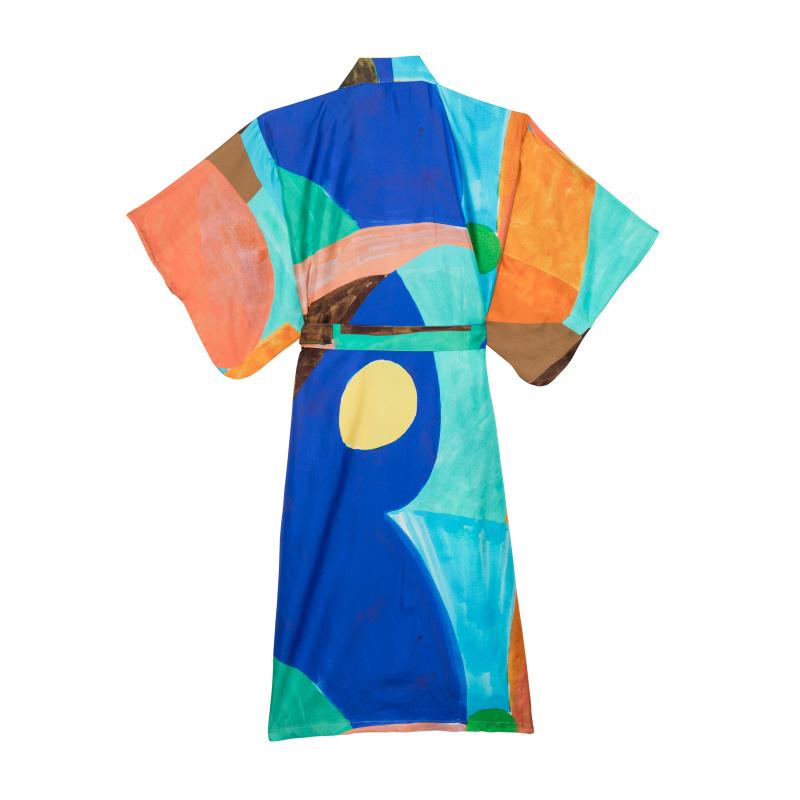 G.kero KIMONO ROSE BLEU VERT