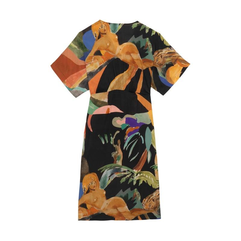 G.kero Robe Dancing Wood Black