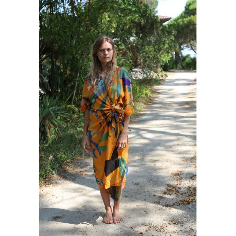 g.kero Robe Dancing Wood Orange