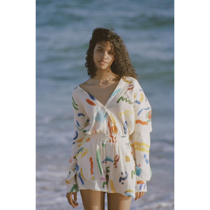 g.kero SHORT EN GAZE DE COTON PRELUDE EN DO