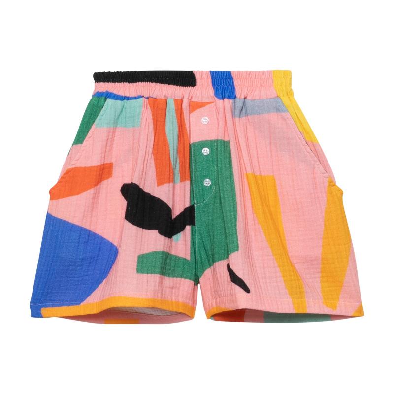 g.kero SHORT EN GAZE DE COTON YULI PINK