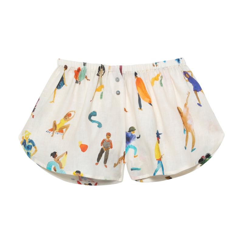 g.kero SHORT EN LIN BLOTCHED PEOPLE