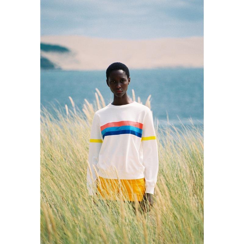 g.kero sweat-shirt Pink Blue Blue Stripes