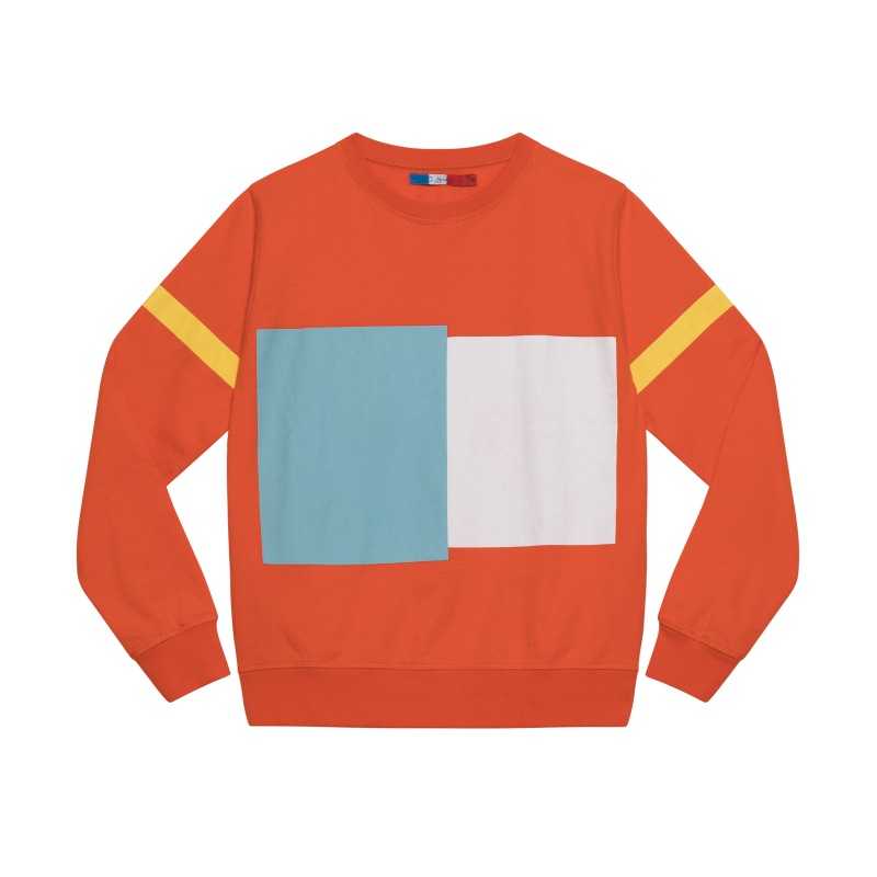 G.kero SWEAT-SHIRT White And Grey Red