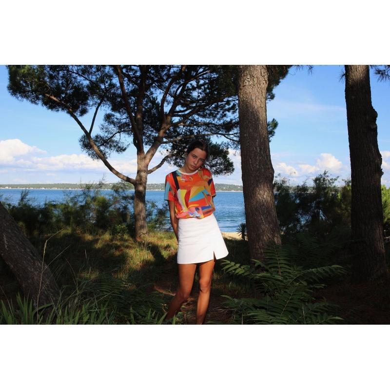 G.kero TEE SHIRT Abstract Funk Red