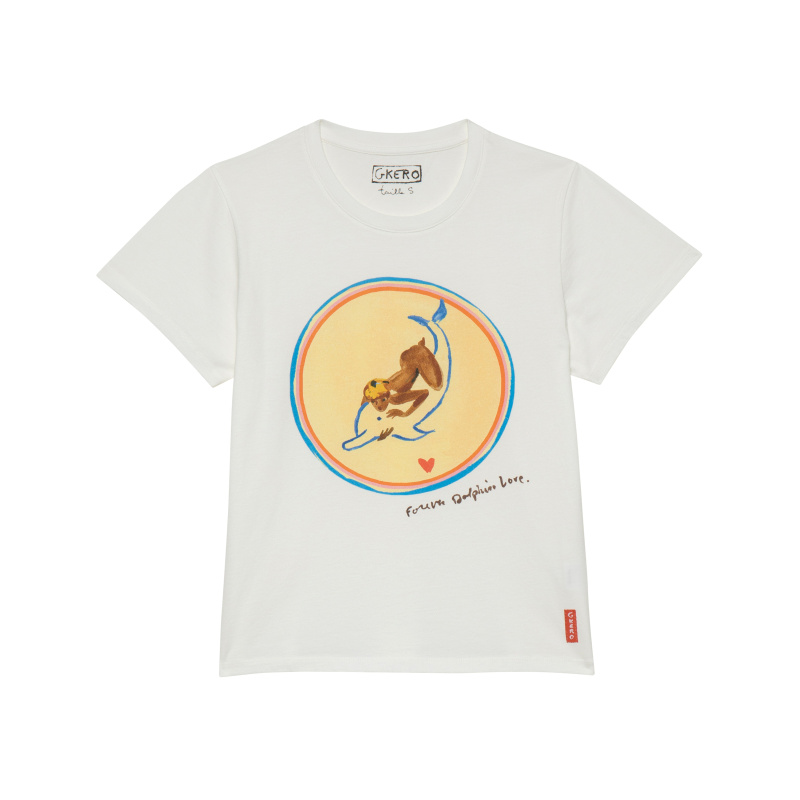 G.kero Tee Shirt Dolphin Love