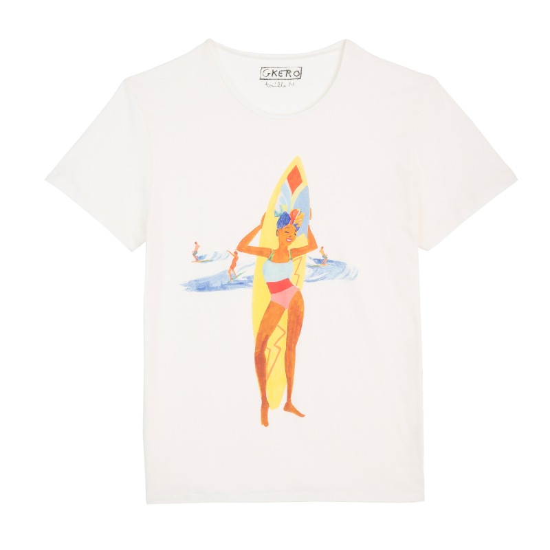 g.kero TEE SHIRT HAPPY SURF DAY