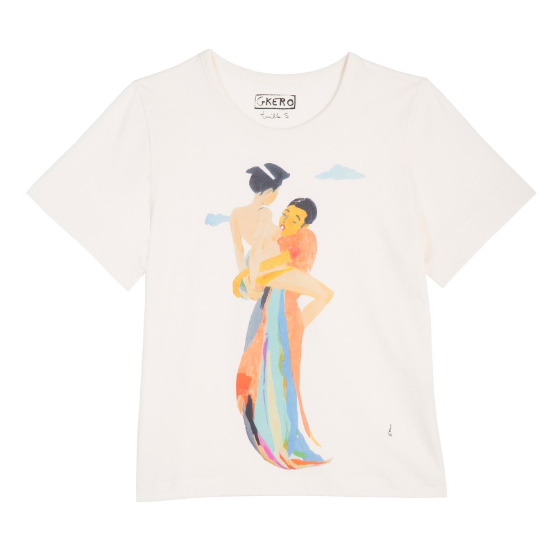 G.kero TEE SHIRT Orange Love