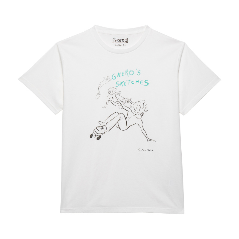 g.kero TEE SHIRT SKATE SKETCHES