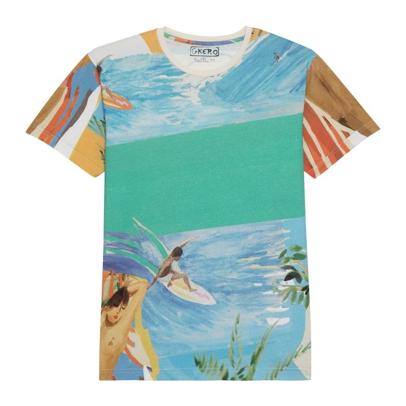 g.kero TEE SHIRT SURF COLOR