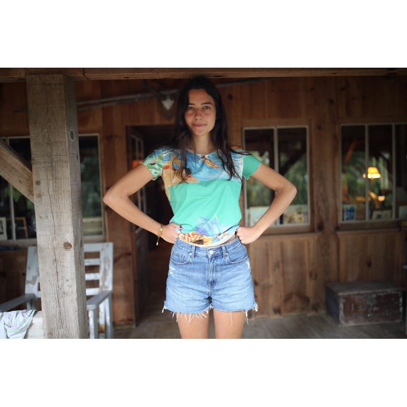 g.kero TEE SHIRT Surf Color