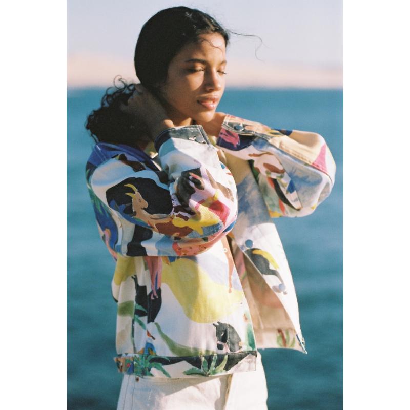 g.kero VESTE EN JEAN CAVALIERS