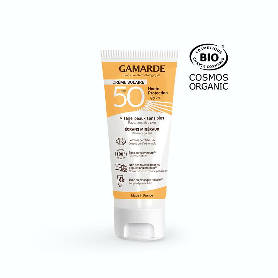 gamarde Crème Solaire Visage SPF50Crème visage solaire Haute Protection