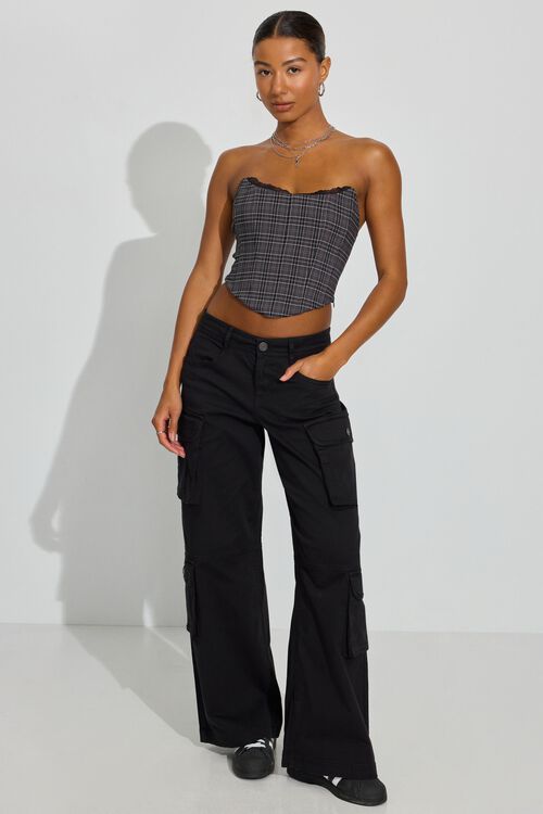 Garage Bustier Sans Bretelles à Bordure En Dentelle